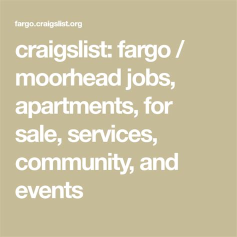 craigslist com fargo